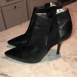 4-inch Calvin Klein Leather Ankle Booties
